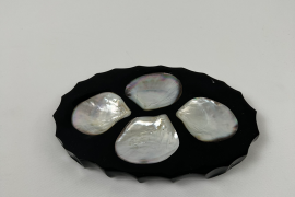 Salmon egg dish with 4 compartments 18 cm